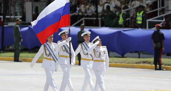 Destacamento de la Flota del Norte de la Federacin de Rusia. Foto: Ministerio de Defensa venezolano